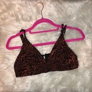 UO leopard print bra top